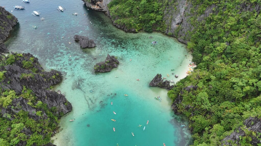 菲律賓巴拉望愛妮島(El Nido) Cadlao Lagoon俯覽圖